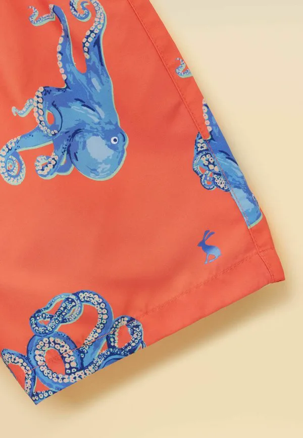 Плавки-Шорты стандартного кроя с принтом на морскую тематику. Joules, Orange Octopus — фото 3