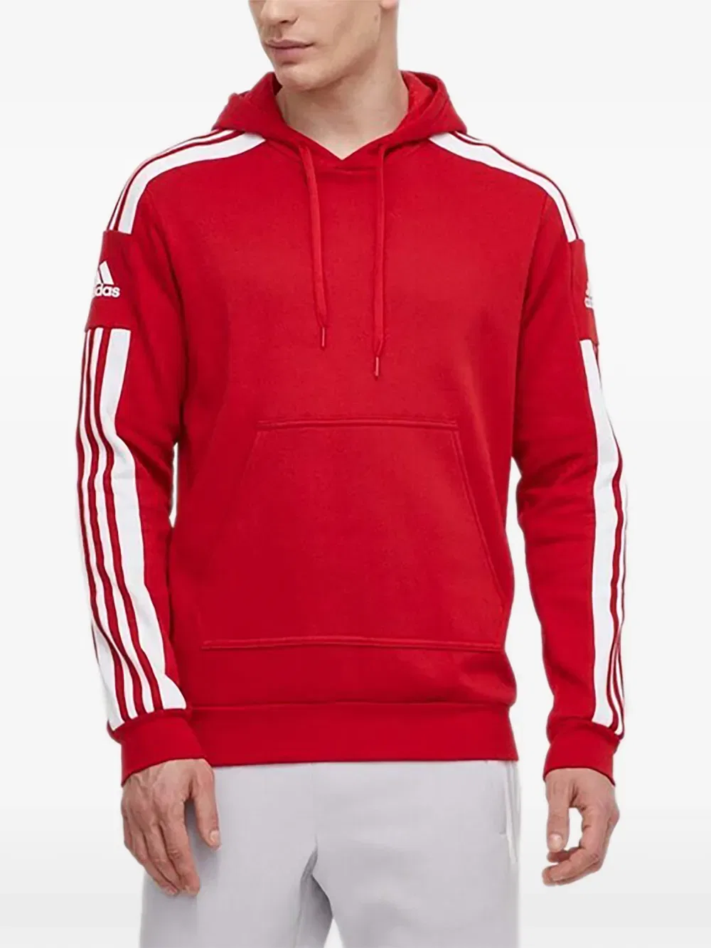 Толстовка в полоску Adidas, красный
