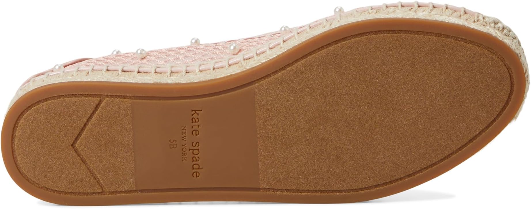 Балетки Kate Spade New York Pearl Fishnet Espadrille Ballet Flat, Mochi Pink — фото 3