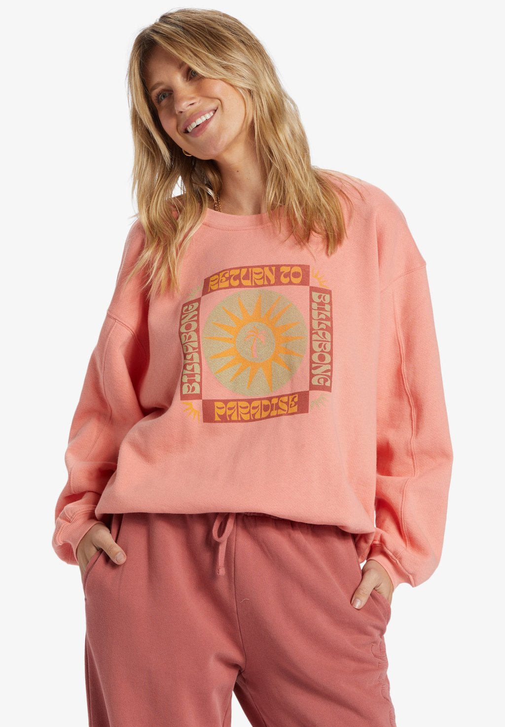 

Толстовка Billabong, розовый