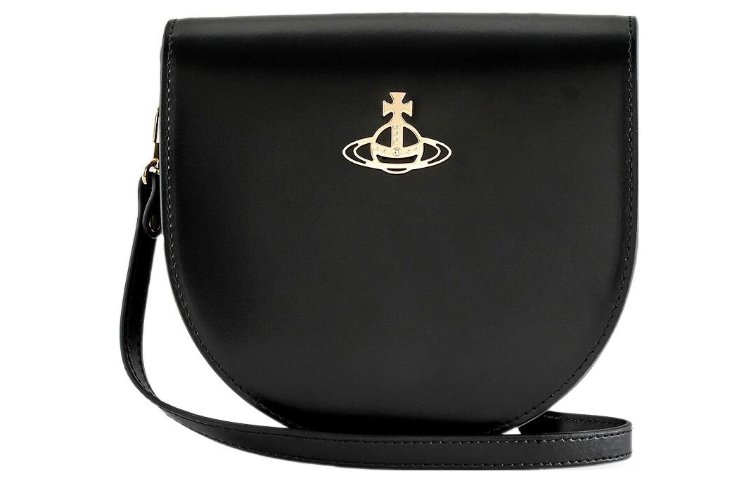 

Vivienne Westwood Женская черная сумка через плечо из телячьей кожи