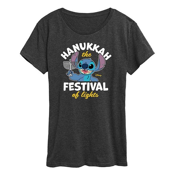 

Женская футболка Lilo & Stitch Festival of Lights Disney, Heather Charcoal, Черный, Женская футболка Lilo & Stitch Festival of Lights Disney, Heather Charcoal