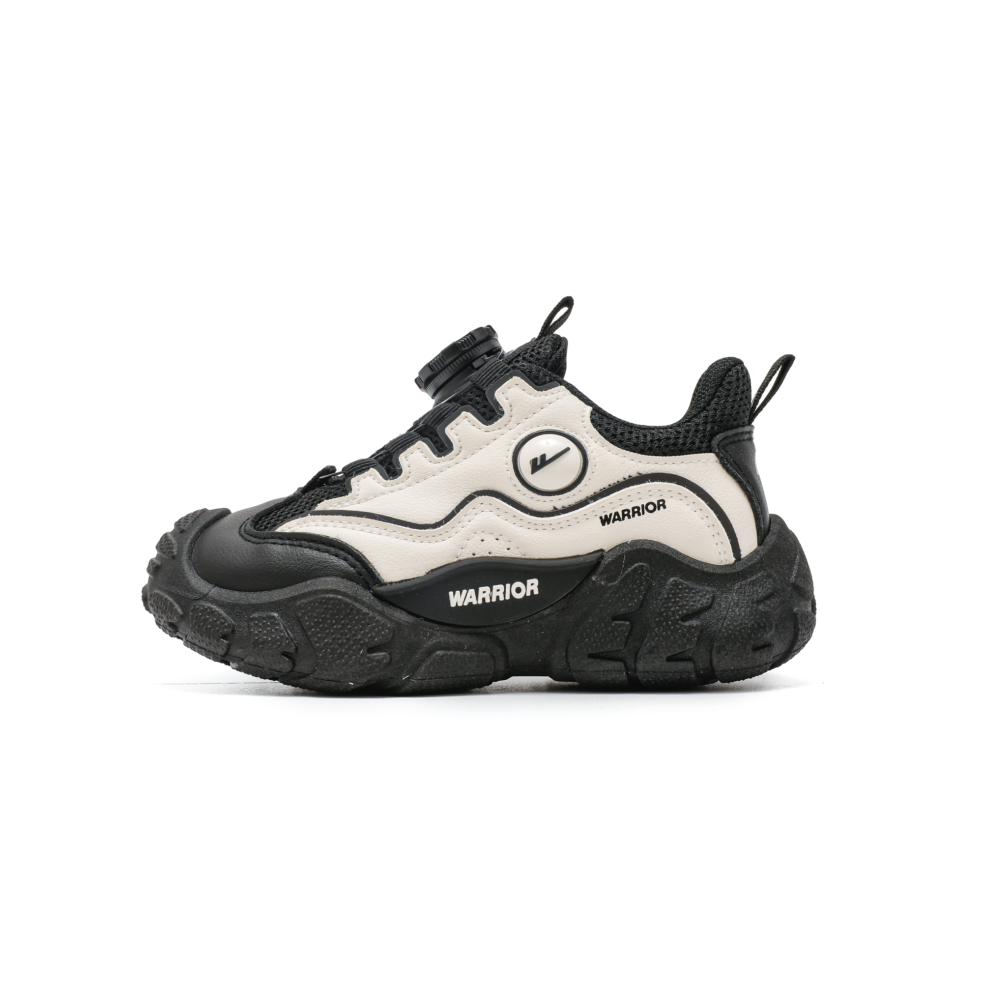 Детские кроссовки для девочек Slip Resistant Cushioning Abrasion Resistant Breathable Low top и повседневные туфли для мальчиков WARRIOR, черный/розовый — фото 3