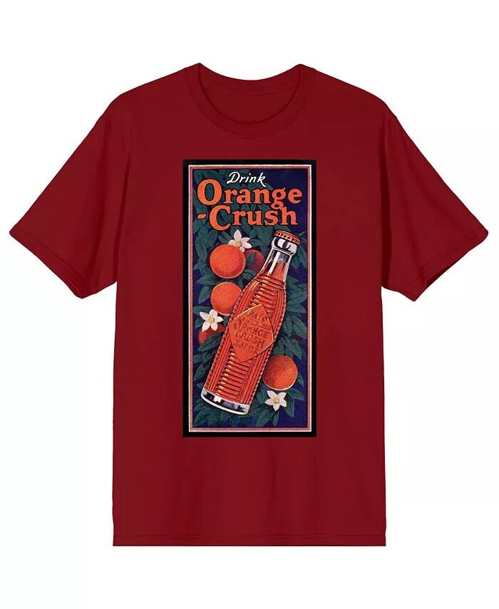 

Футболка мужская с надписью «Orange Crush Soda Bottle», красный