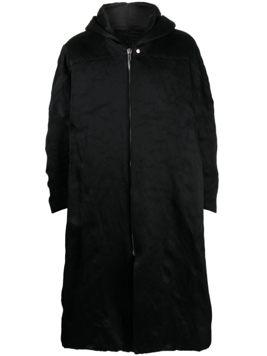

Rick Owens фактурное пальто с капюшоном, черный