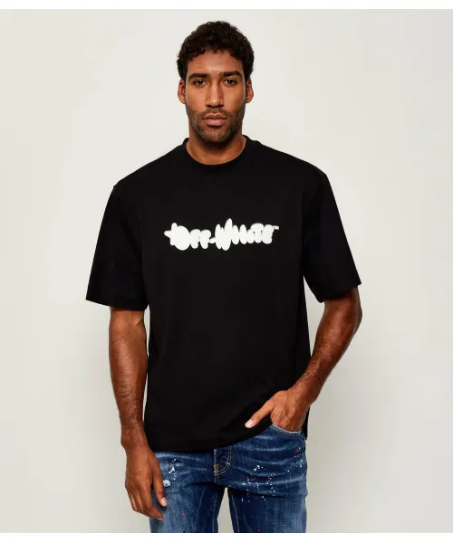 

Футболка с пухлыми краями Regular fit Off White, черный