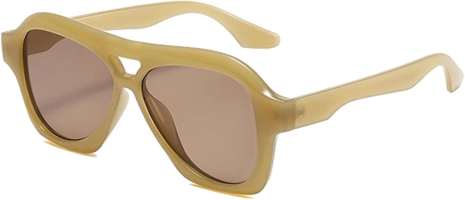 

Солнцезащитные очки с защитой от УФ-излучения UV400 для женщин и мужчин | Двойные перемычки, желейные, цветные, увеличенного размера | для занятий спортом на открытом воздухе DSVIGF, Jelly Olive Green