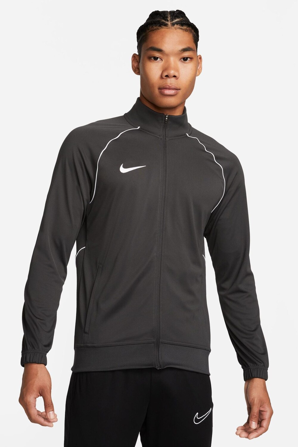 

Тренировочный топ Drifit Academy Pro на молнии Nike, серый