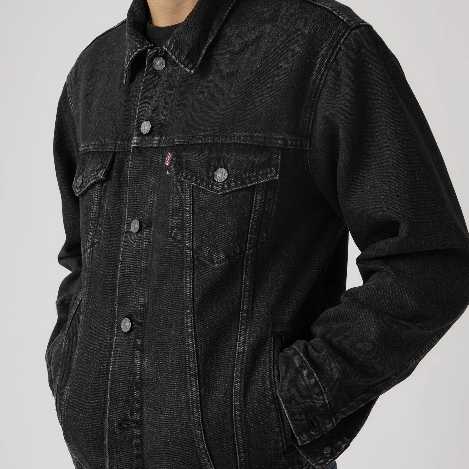Куртка-тракер свободного кроя Levi's, Black — фото 2