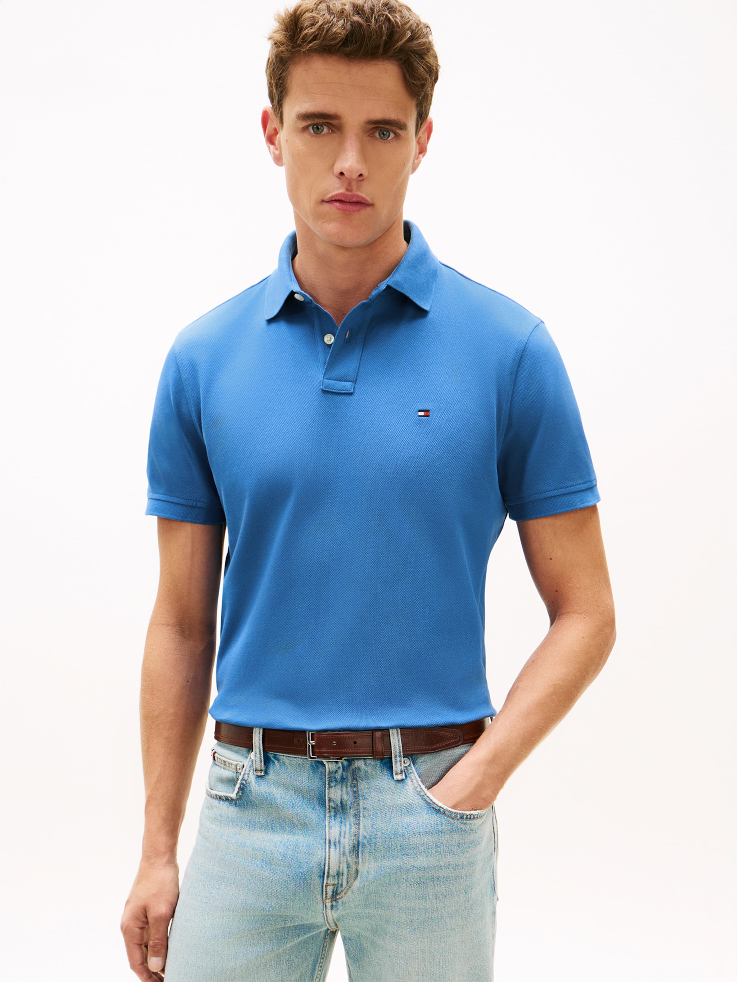 TOMMY HILFIGER Футболка 'CORE 1985 REGULAR POLO' в синем цвете — фото 3