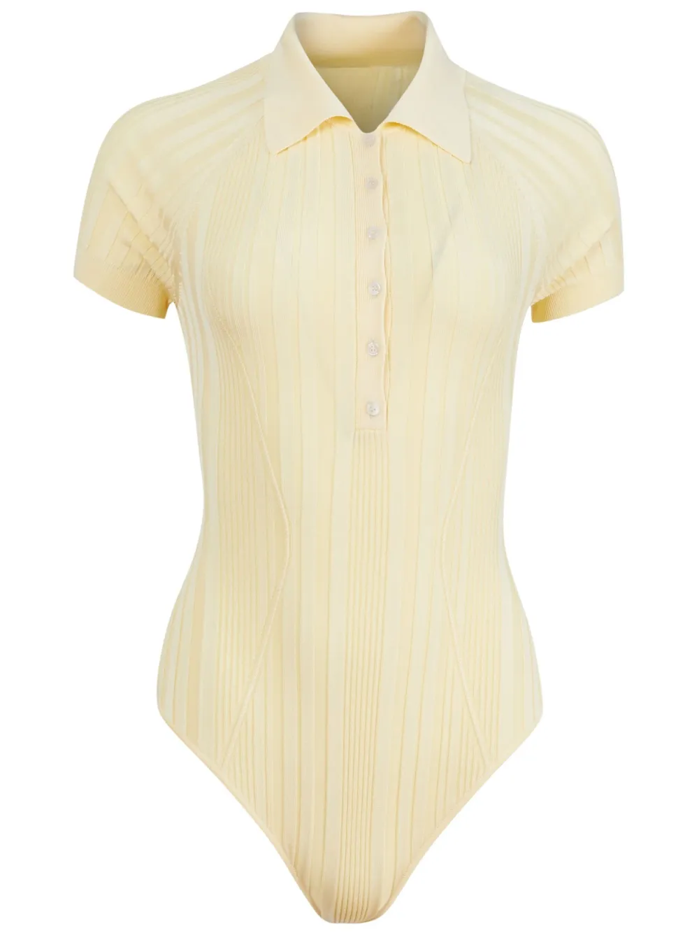 

Боди в рубчик Fleur Du Mal, желтый