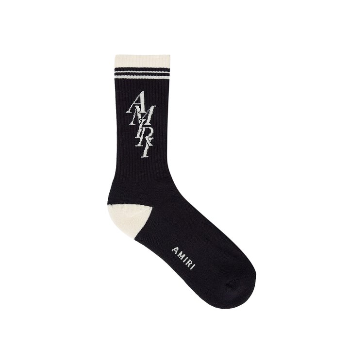 

Носки Amiri Stack Logo Sock, черный