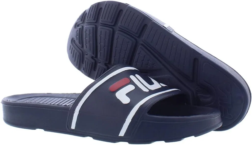 Мужские сандалии Fila Sleek Slide St Slide, Navy Blue White Red — фото 2
