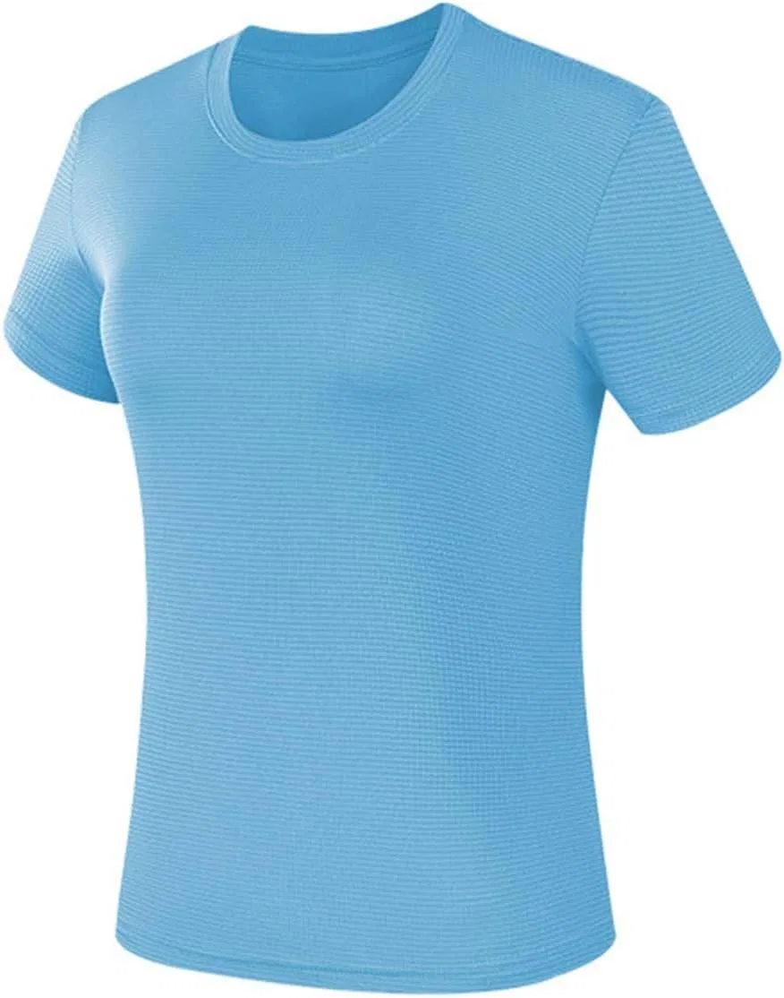 Футболка для бега UPF 50+ Light Blue — фото 3