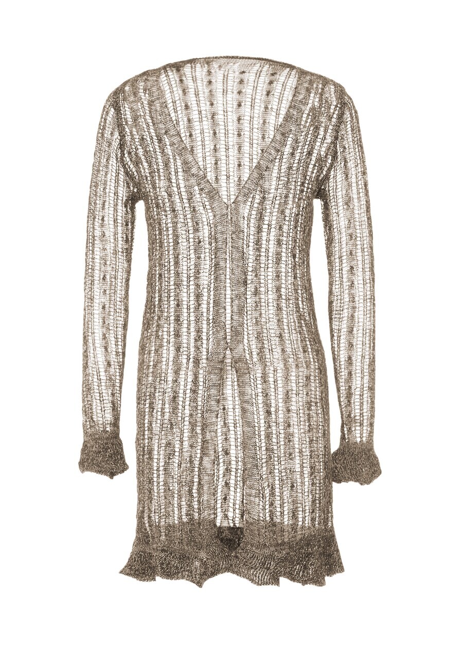 

Вязаный кардиган caneva Knit Cardigan, цвет mottled brown
