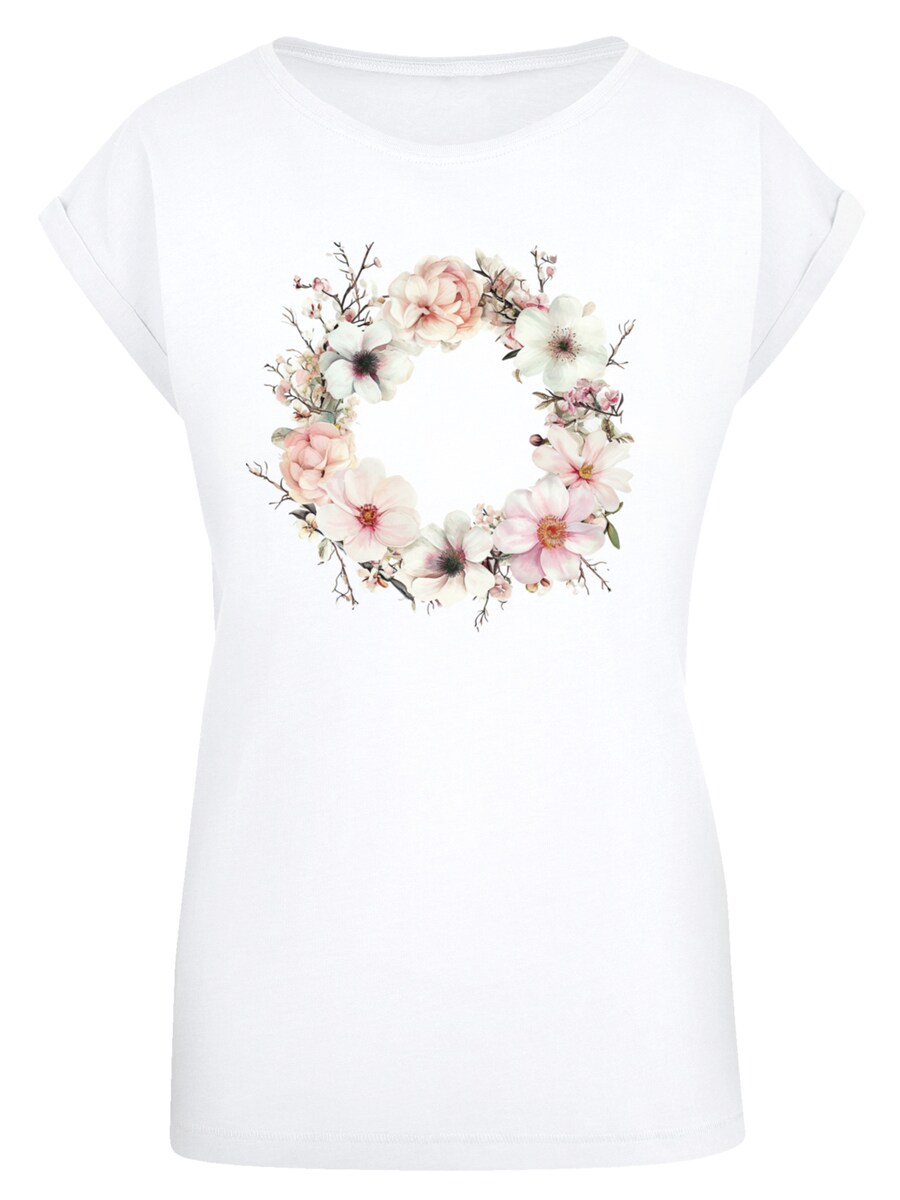 

Рубашка F4NT4STIC Rosa Blumenkranz, белый