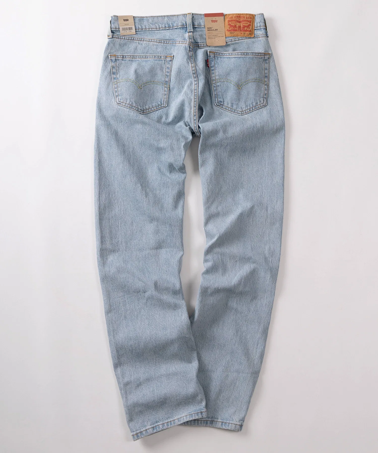 [74] [Levi's] 505 Regular Straight Stretch 5-Pocket Denim / 505 REGULAR STRAIGHT STRETCH DENIM / Джинсы [с эффектом потертости] / Добавлены новые цвета для коллекции 26SS — фото 2