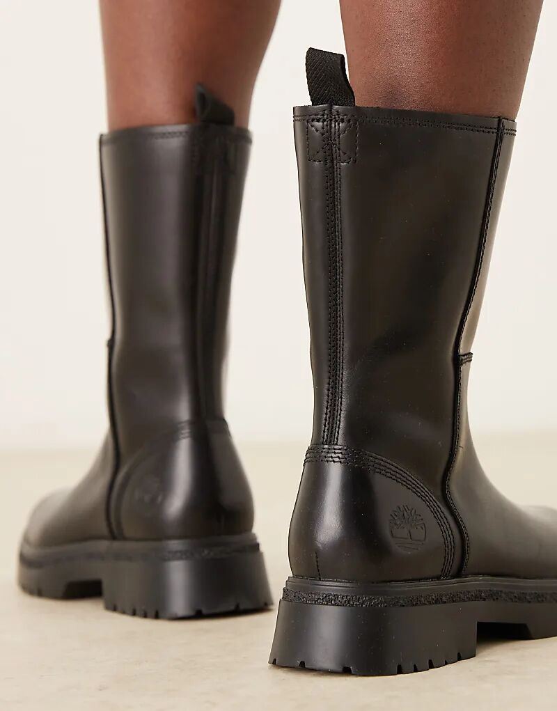 Высокие ботинки Timberland Cambria Valley на молнии из черной кожи — фото 4