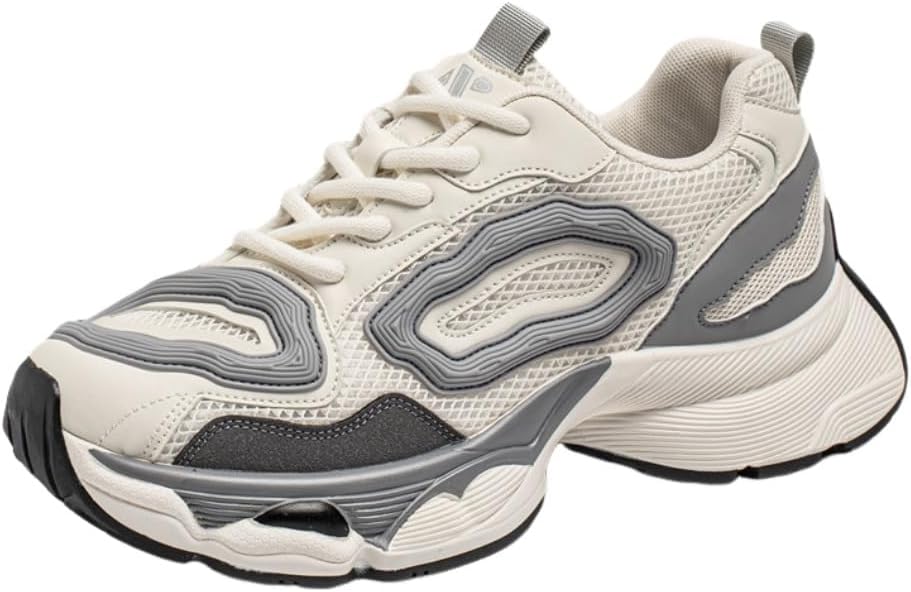 

Мужские дышащие кроссовки из сетки с цветными вставками, повседневные массивные, легкие, с толстой подошвой для бега, джоггинга и ходьбы Lexamen, A Style a