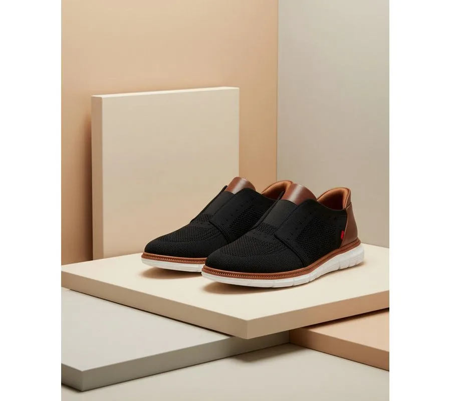 Мужские легкие сетчатые оксфорды South Street с технологией Hands-Free Slip On Marc Joseph New York, черный — фото 2