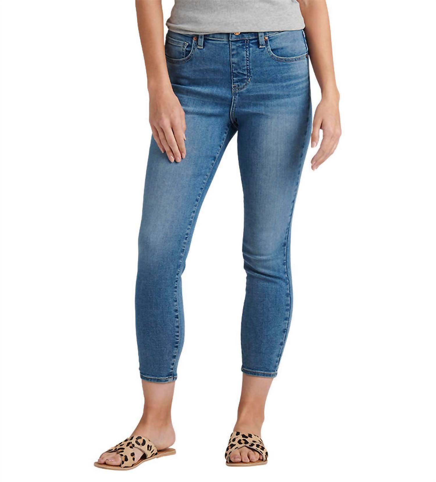 

Укороченные джинсы Valentina Skinny с высокой посадкой в ​​стиле Boardwalk JAG