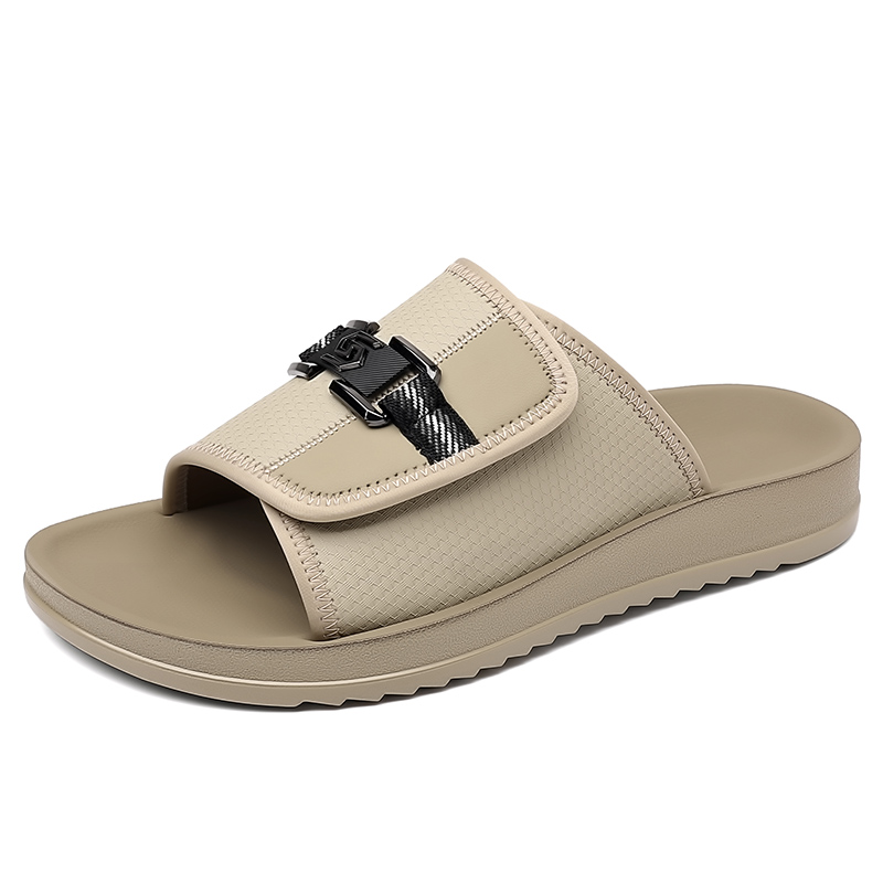 

HBRK Скользостойкие амортизирующие шлепанцы мужские абрикос, цвет Apricot