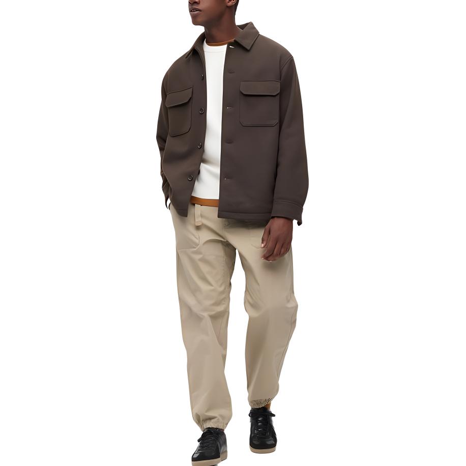 

Повседневные брюки Unisex Dark Beige UNIQLO, темно-бежевый