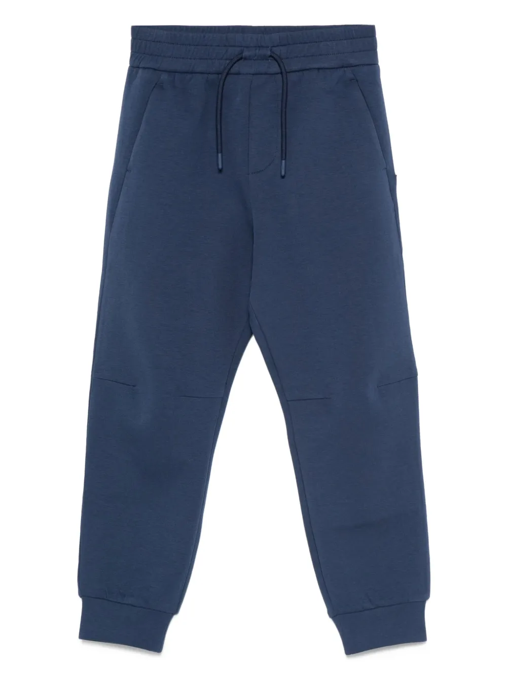 

Спортивные брюки с эластичным поясом и логотипом Emporio Armani Kids, синий