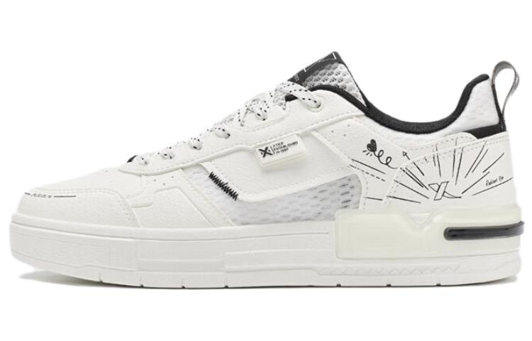 

Кроссовки XTEP Skateboard Shoes Men Low-Top White Black, Черный, Кроссовки XTEP Skateboard Shoes Men Low-Top White Black