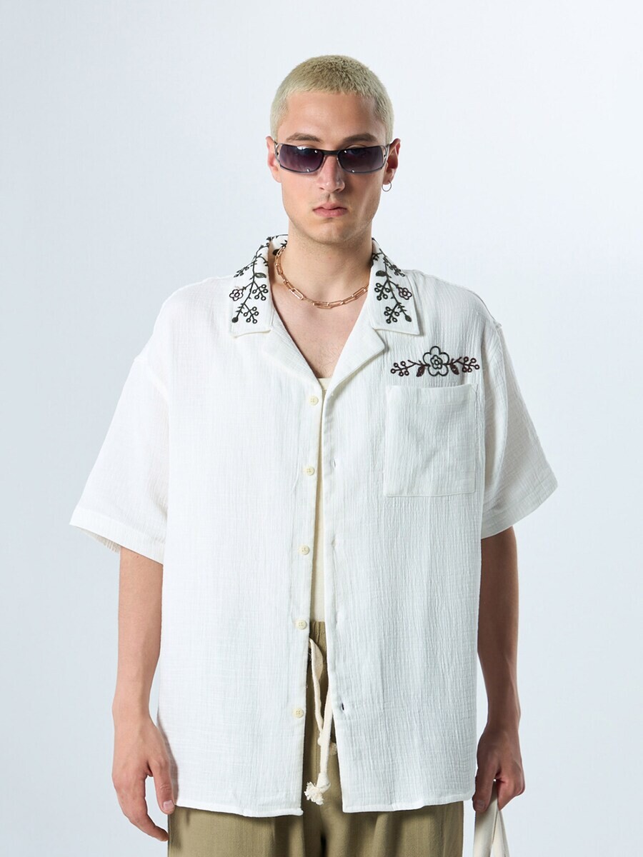 

Повседневная рубашка VAMOS CLO Comfort fit Button Up Shirt, экрю