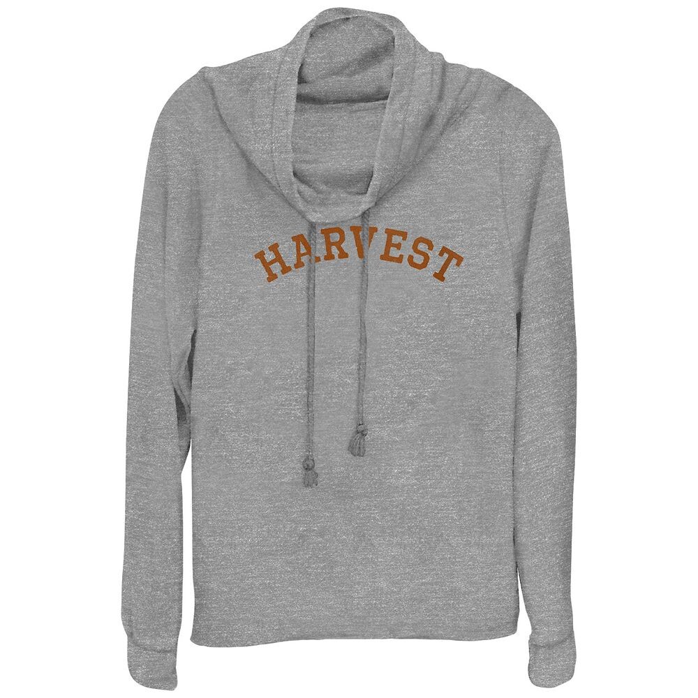

Большие размеры Harvest с воротником-хомутом Легкий вес с графикой и длинными рукавами, цвет Gray Heather