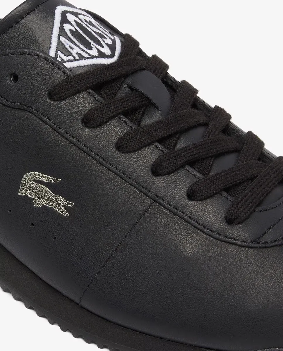 Мужские кроссовки Club-Low черного цвета из кожи Lacoste, черный — фото 3