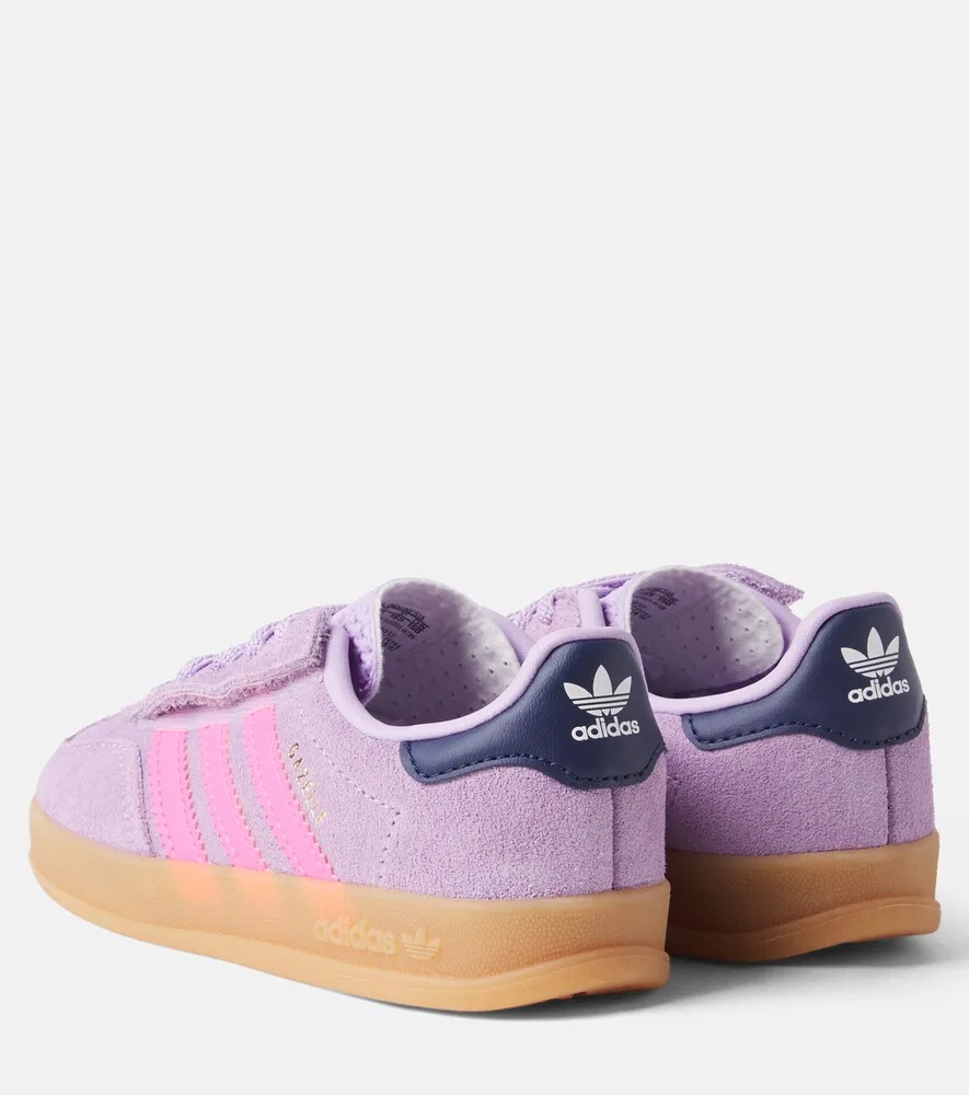 Замшевые кроссовки Gazelle Indoor Adidas Originals Kids, фиолетовый — фото 2