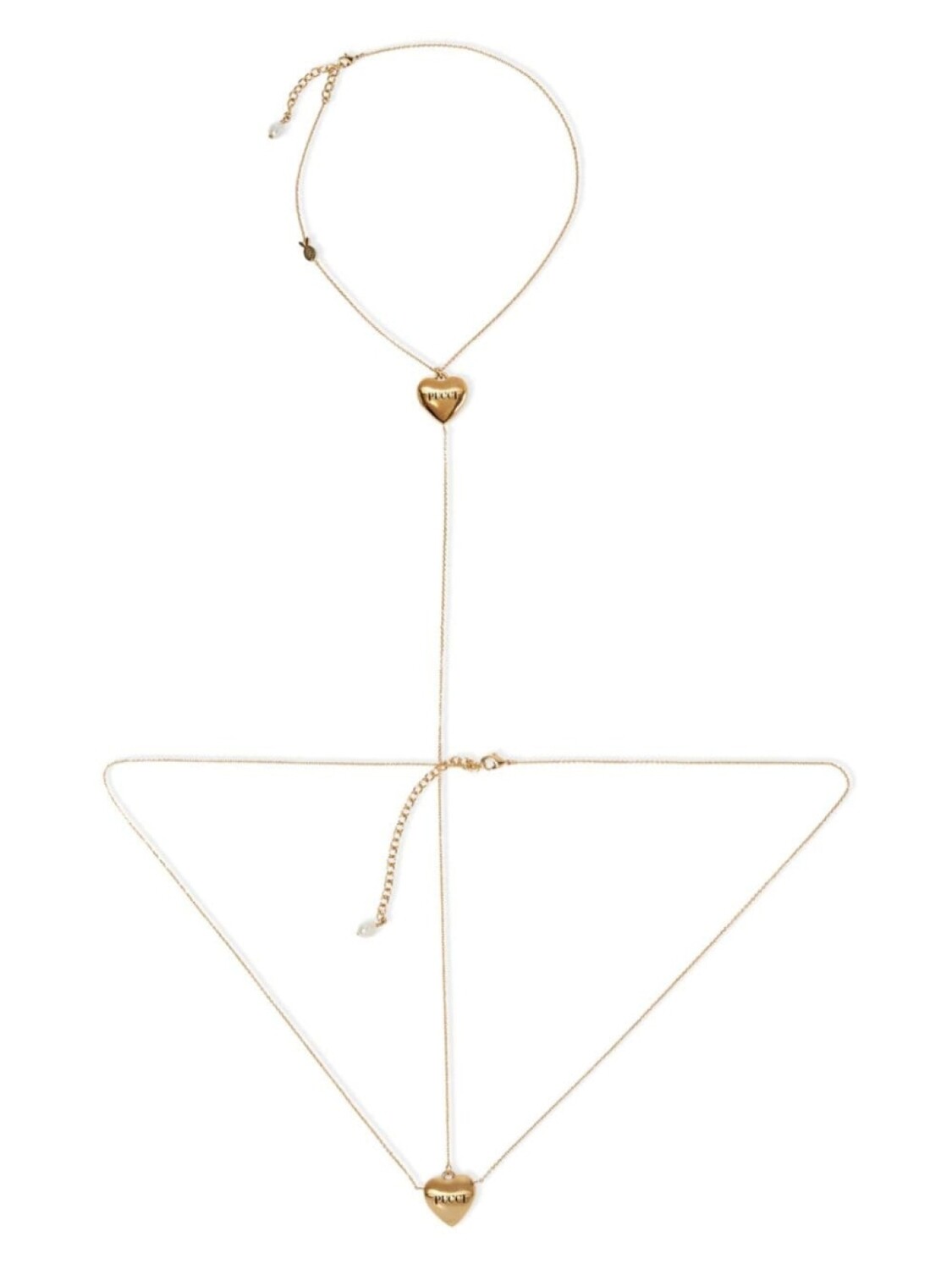 

Цепочка на тело Hearts с логотипом PUCCI, золотой