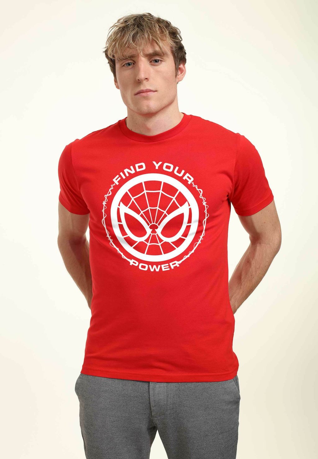 

Футболка с принтом SPIDER-MAN CLASSIC SPIDER POWER UNISEX Marvel, красный