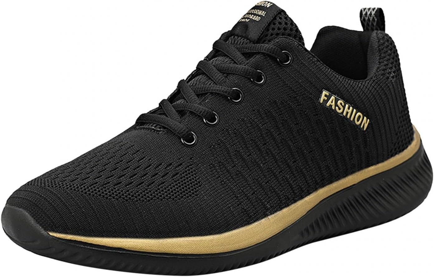 

Кроссовки BORAMAX Бизнес-мода Мужские модные кроссовки С удобной стелькой из пены памяти Повседневная обувь для мужчин Ретро-оксфорд, золотой