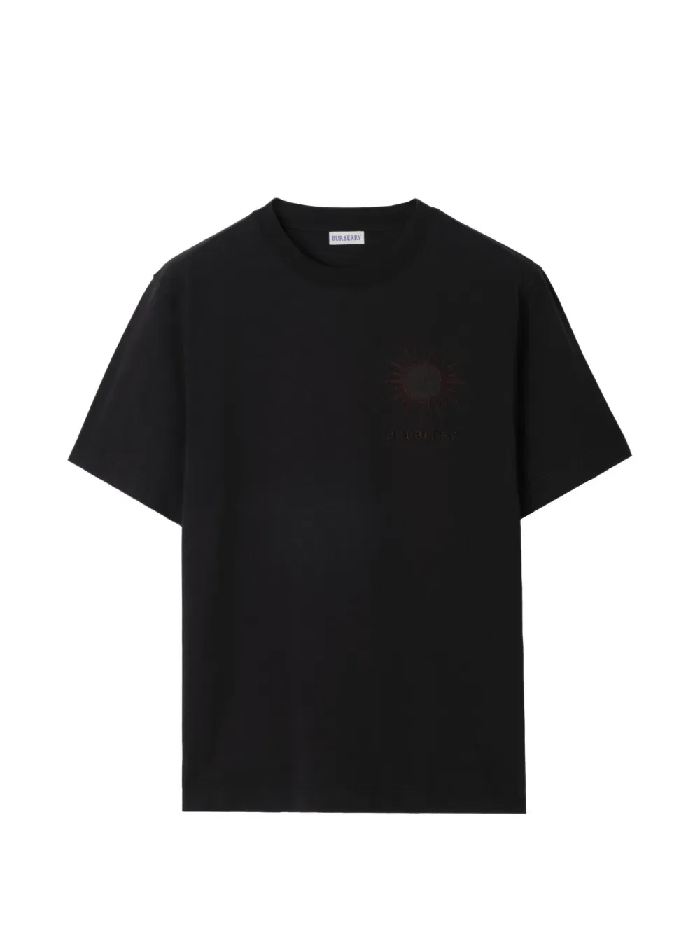 Футболка Sun Burberry, хлопок, черный