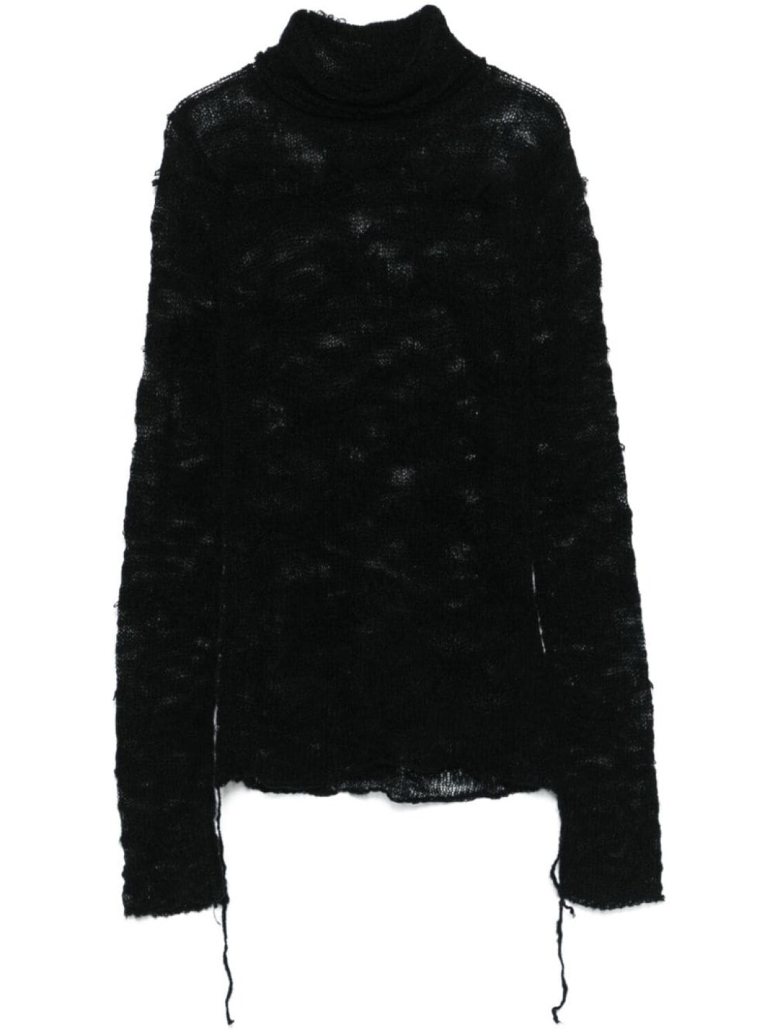 

MM6 Maison Margiela свитер с узором, черный