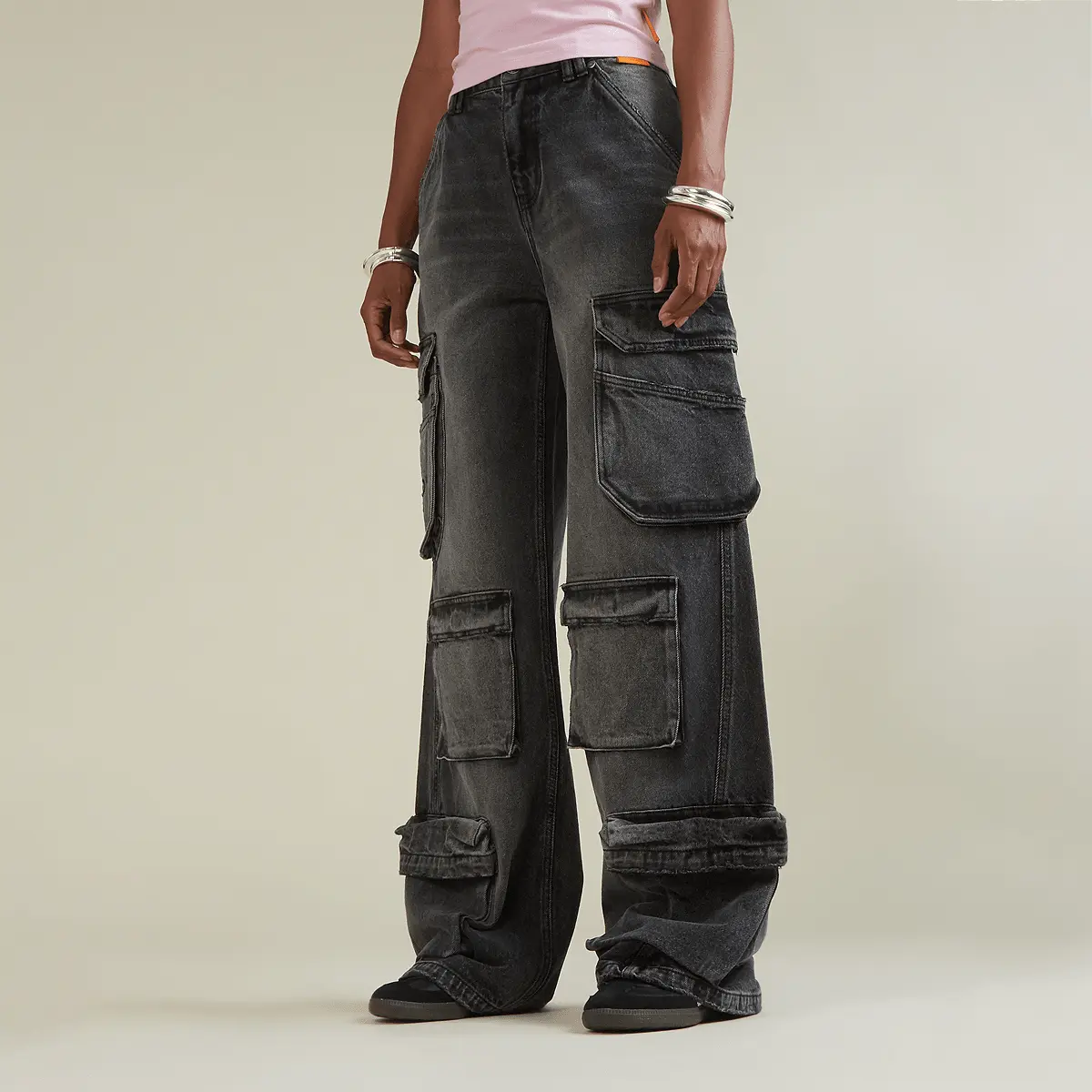 

Спортивные брюки SNIPES S Star Washed Multi Pocket Cargo Pants, серый