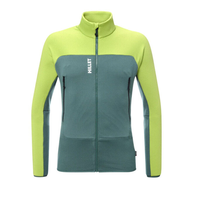 

Флисовая куртка MILLET FUSION GRID для мужчин - цвет ара-зеленый/бутылочный