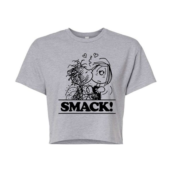 

Укороченная футболка Juniors с рисунком арахиса Licensed Character, серый
