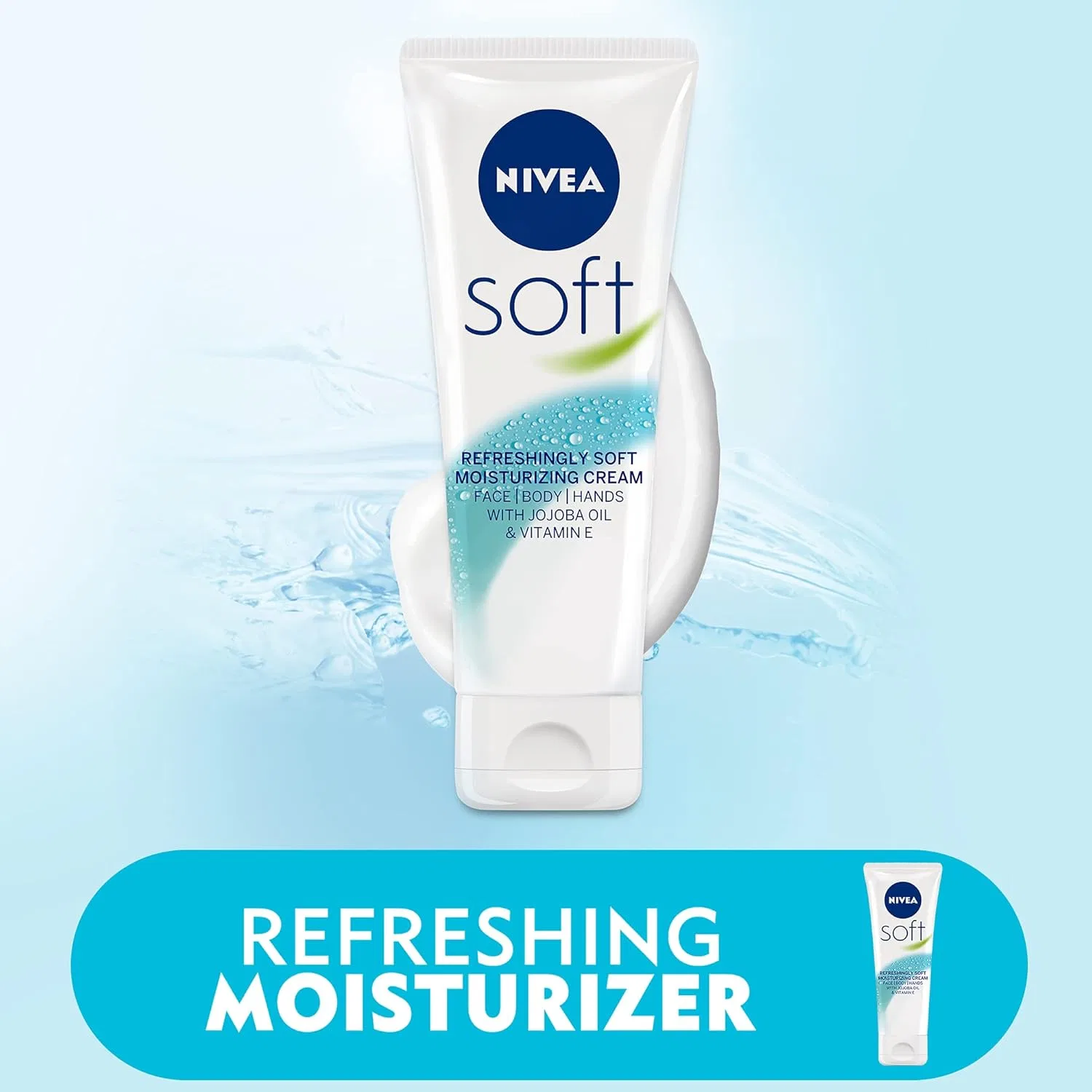 Крем для лица Nivea — Тела и рук Soft увлажняющий, 75 мл — фото 3