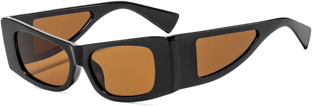 

Модные солнцезащитные очки в квадратной оправе для женщин, а также роскошные очки для мужчин, предназначенные для вождения, походов и активного отдыха, с защитой от УФ-излучения UV400 TVTBBVV, Black Brown