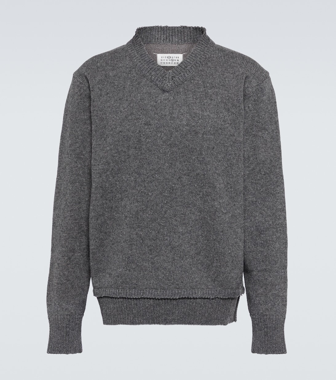 

Свитер из смесовой шерсти Maison Margiela, серый