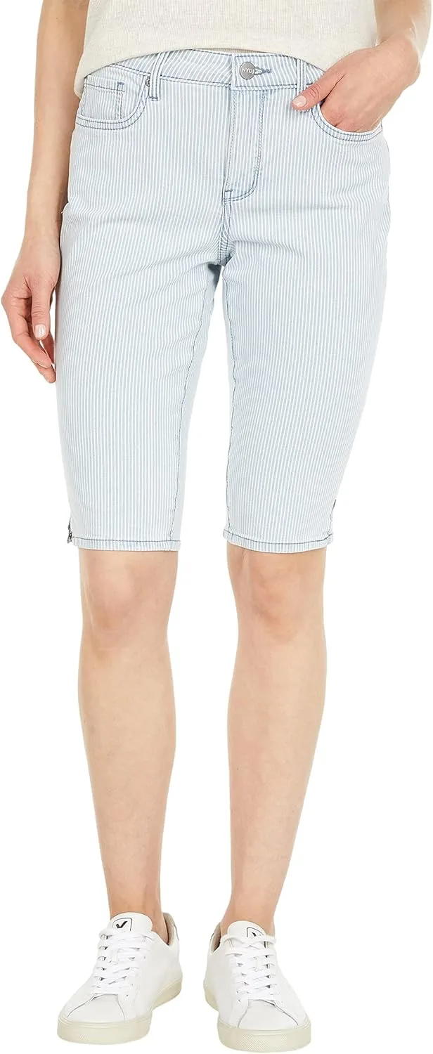 

Nydj Womens Petite Knee Denim Capris с прорезью на боковом шве