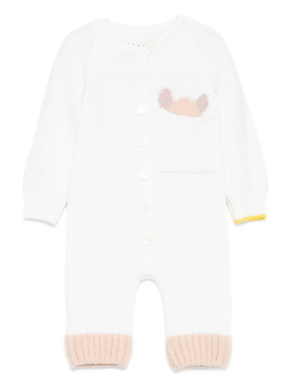 

Вязаный комбинезон на пуговицах Gensami kids, нейтральный