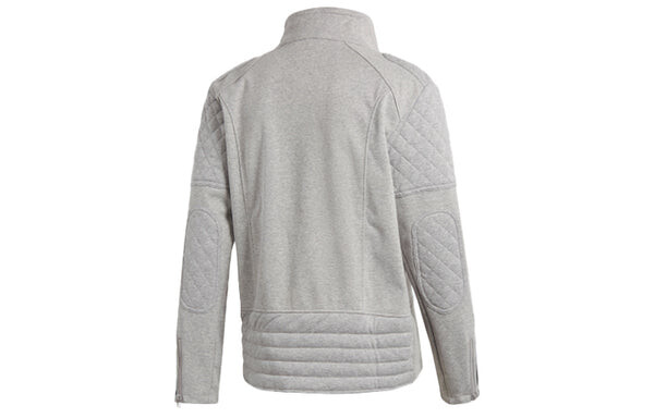 Куртка Men's adidas originals Stand Collar Loose Sports Jacket Medium Hemp Grey, серый — фото 2