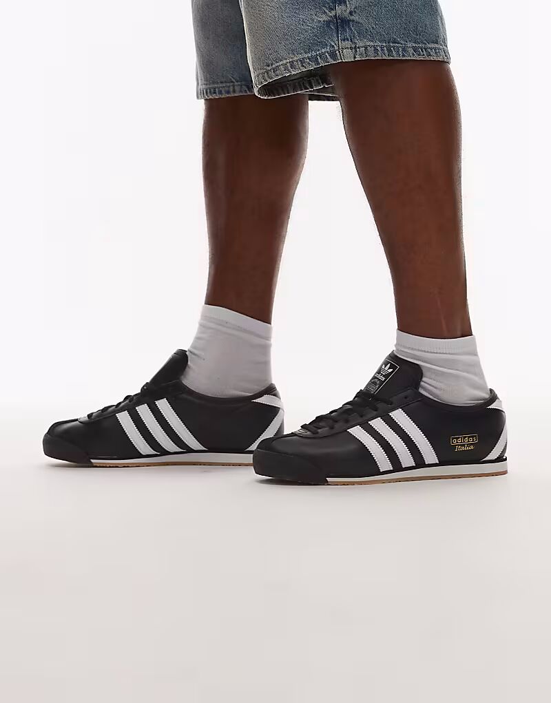 Кроссовки Adidas Originals Italia черного и белого цветов — фото 3