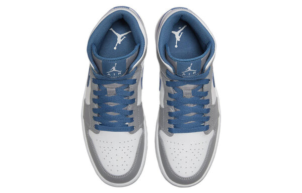 Кроссовки 1 средние Air Jordan, серый — фото 4