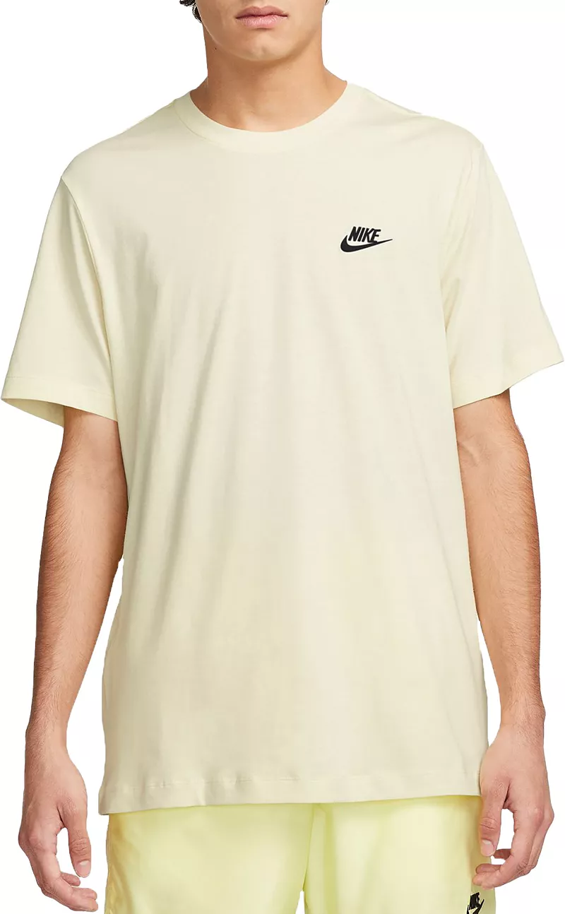 

Мужская футболка Nike Sportswear Club, цвет Sail/Black